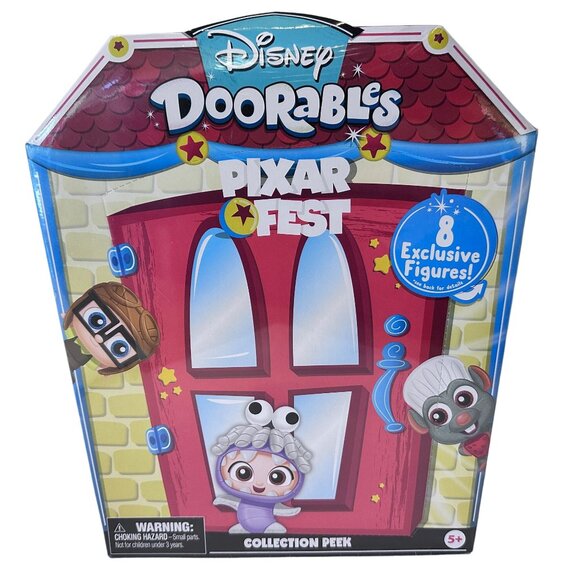 Disney Doorables Pixar Fest Collection Peek With 8 Exclusive Figures RETIRED NEW - Picture 1 of 9